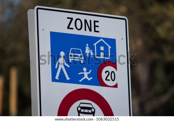 traffic\
free zone, street sign in switzerland\
switzerland