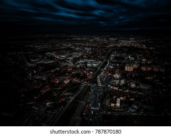 Traffic Gridlock Dramatic Drone Shoot