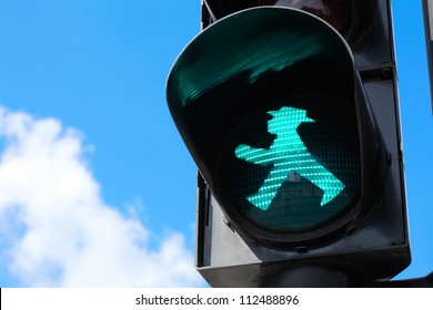 Traffic Light In East Berlin, Germany