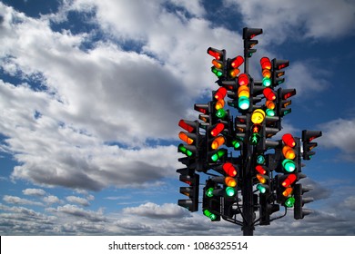 Traffic Light Form Large Tree Stock Photo 1086325514 | Shutterstock