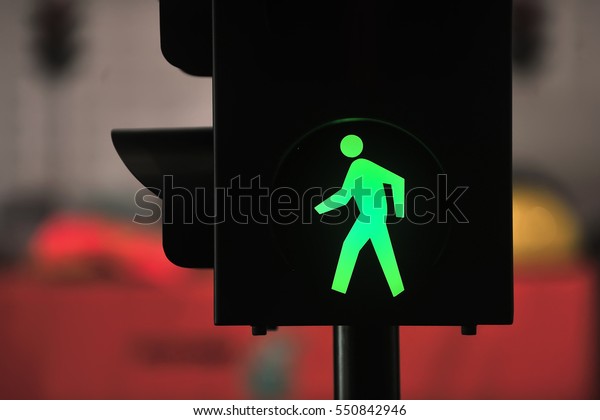 traffic light with green light and safe to move (\
Pedestrian Traffic Lights \
)