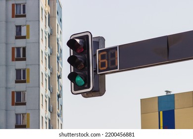 Traffic Light Post Green Light Timer