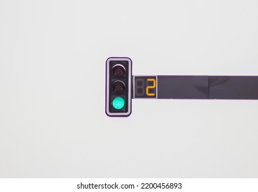 Traffic Light Post Green Light Timer