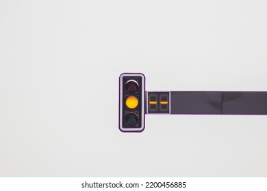 Traffic Light Post Yellow Light Timer