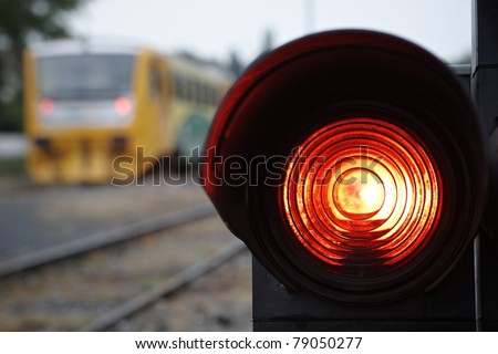 Similar – Image, Stock Photo Traffic light shows red