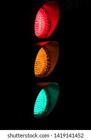 Traffic Lights Black Background Stock Photo 1419141452 | Shutterstock