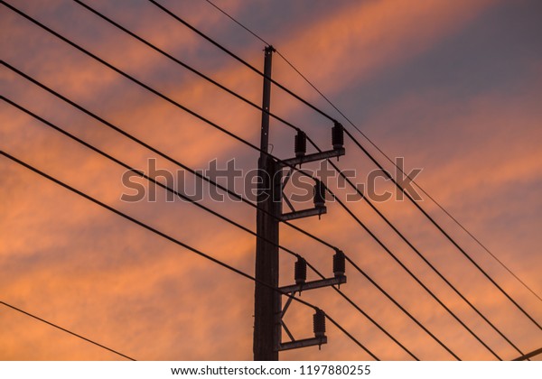 Traffic lights, electric wires with colorful
evening lights, evergreen sky colors, natural beauties, visible on
the road or outside
work.