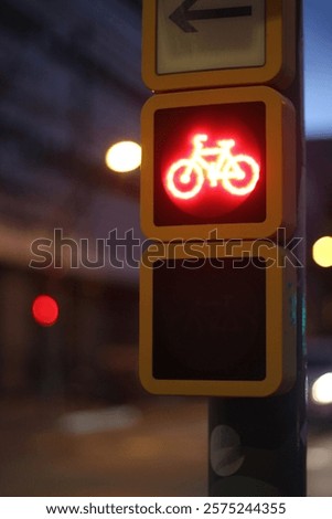 Similar – Image, Stock Photo Traffic light shows red