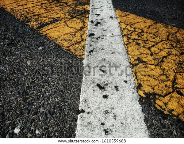 Traffic line paint in
Thailand
