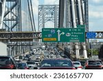 Traffic on George Washington Bridge