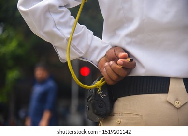 Traffic Police On Mumbai Street 