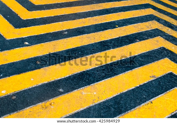 Traffic Sign Black Yellow Color Texture Stock Photo Edit Now