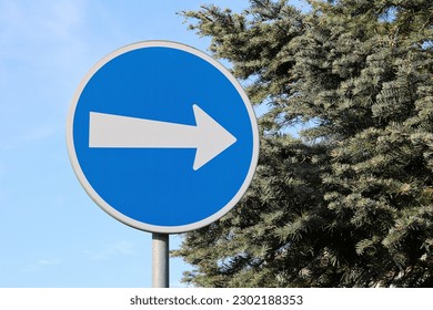 Traffic sign commanded direction of travel