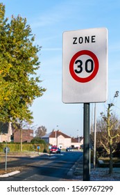 Traffic Sign On The Road.