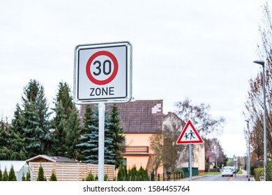 Traffic Sign On The Road.