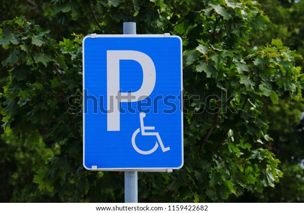 traffic sign parking for\
disabled person