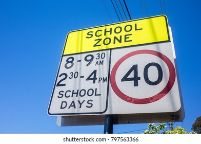 Traffic Sign School Zone