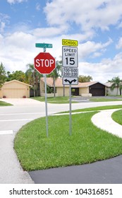 Traffic Street Stop School Sign Speed Stock Photo 104316851 | Shutterstock