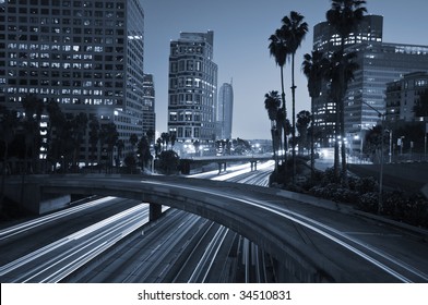 Traffic Through Downtown Los Angeles