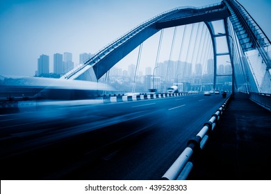 Traffic Yangtse River Bridgechongqing China Stock Photo 439528303 ...