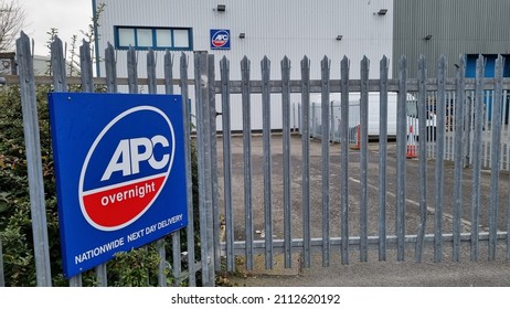 Trafford Park, Manchester, UK 01-23-2022 APC Parcel Delivery Courier Company Building.