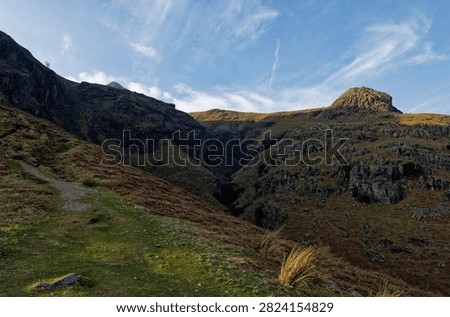 Trail Down from the Langdales to Dungeon Ghyll