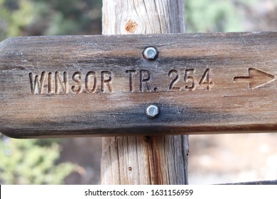 Trail Head Sign For Windsor A Trail In NM