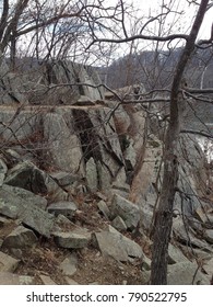 Trail Hiking Along C&O Canal, Billy Goat Trail And Potomac River.