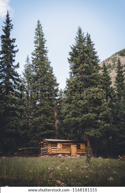 Trail Leading Cabin Woods Near Vail Stock Photo Edit Now 1168181155