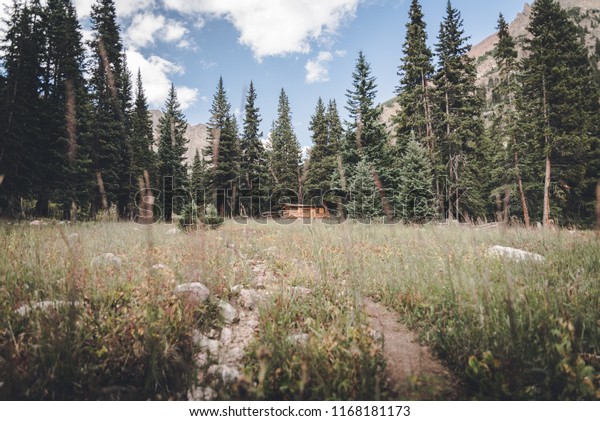 Trail Leading Cabin Woods Near Vail Stock Photo Edit Now 1168181173