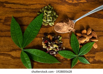 Trail Mix Ingredients, Cocoa Powder, Almonds 