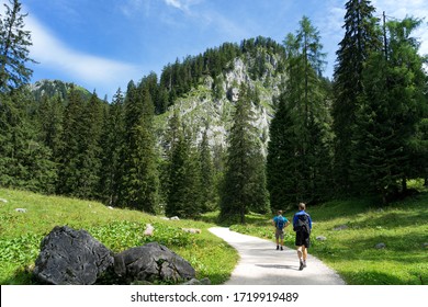 Trail To The Mount Jenner At The Berchtesgadener Land