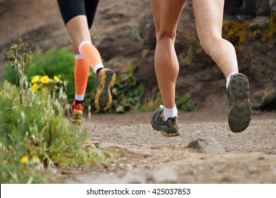 Trail Running Cross-country Runners In Race