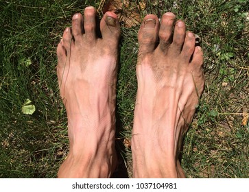 Giant male feet