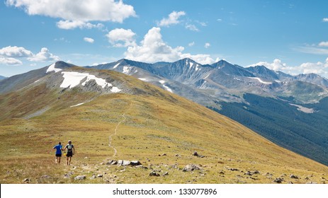 Trail Running In The Rocky Mountains, Colorado, USA