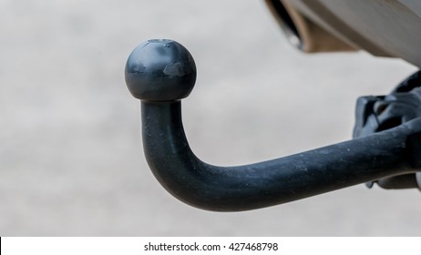 Trailer Hitch Or Towbar On The Car