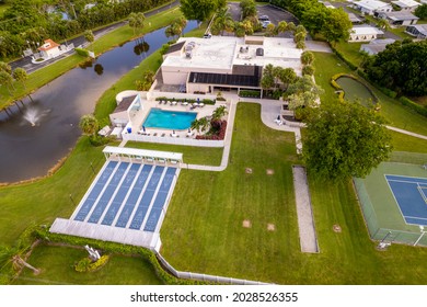 Trailer Park Amenities And Nature Landscape