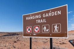 Trailhead At The Hanging Garden Trail - Page Arizona