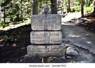 Trailhead Sign, Rocky Mountain National Park, Colorado