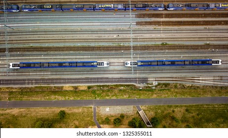 Train From Above Aerial Footage Bird’s View