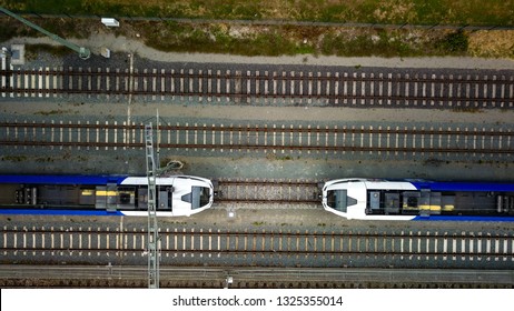 Train From Above Aerial Footage Bird’s View