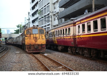 the train in Bangkok