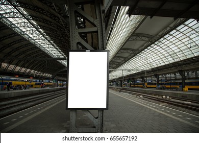 Train Billboard For Banner To Advertisement Product.