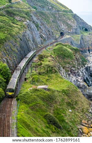 Train in the Bray to Graystones mountain walk