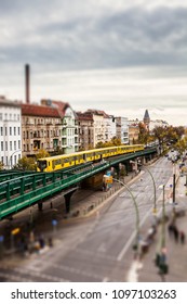 A train bridge in Berlin	