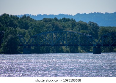 Train Bridge Over The Columbia River, Vancouver, WA 