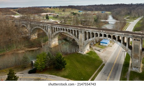 Train, Bridge, Tracks, Lima, Ohio