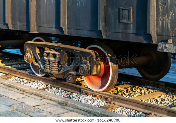 Train\
Car Undercarriage, passenger train, freight\
train.