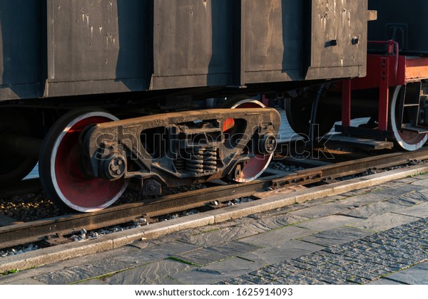 Train\
Car Undercarriage, passenger train, freight\
train.