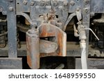 train coupling mechanism on an old steam locamotive